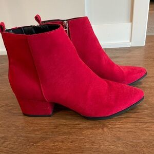 Target A New Day Red Ankle Boots